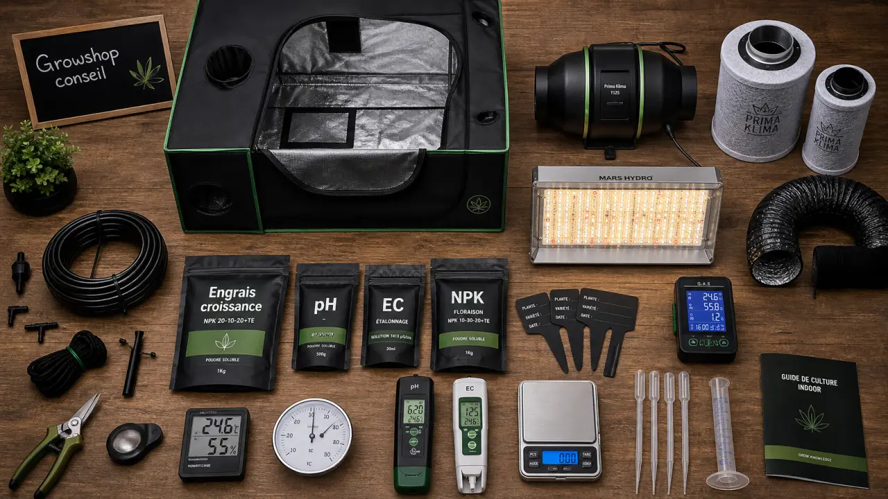 Magasin de culture : LED horticole et ventilation 24h