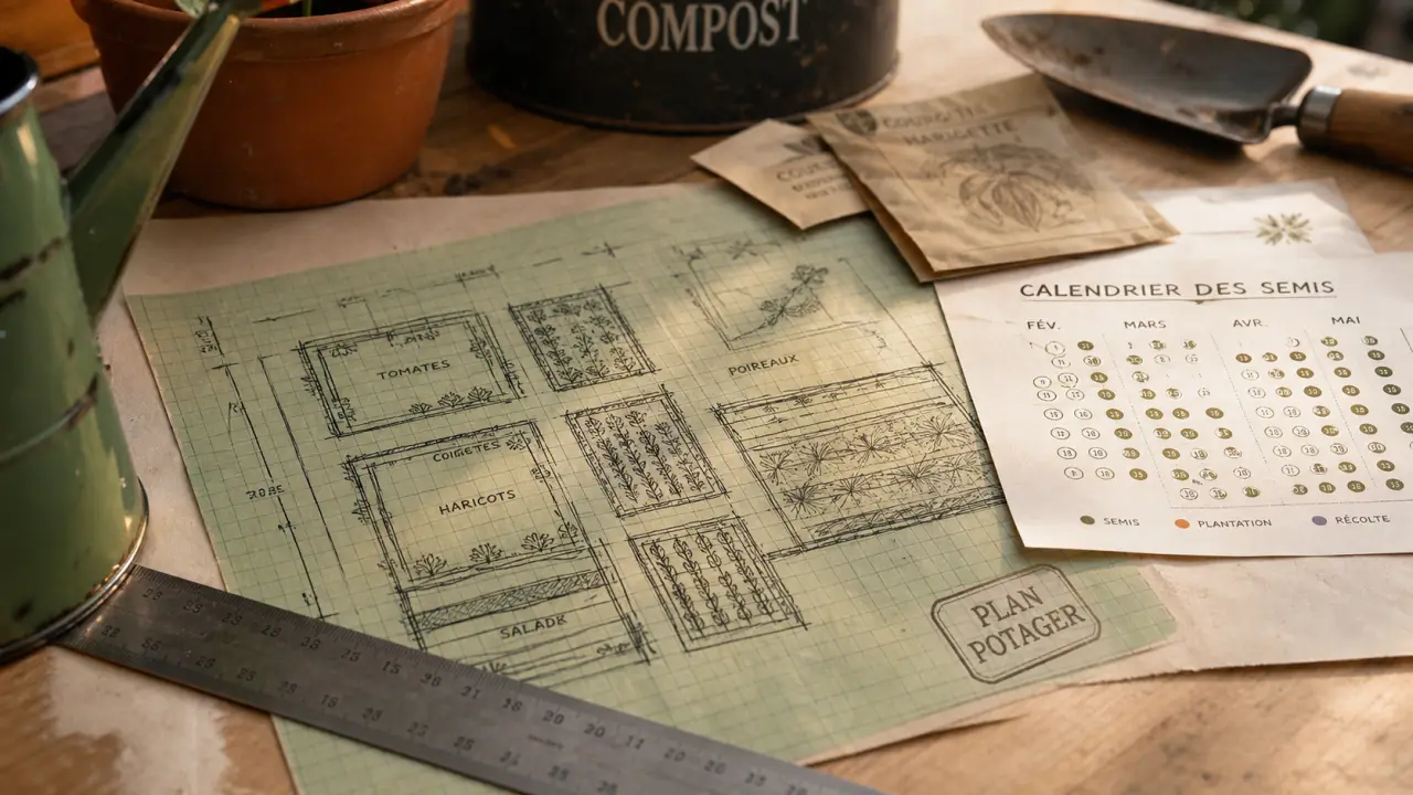 Potager plan simple pour gagner du temps aux semis