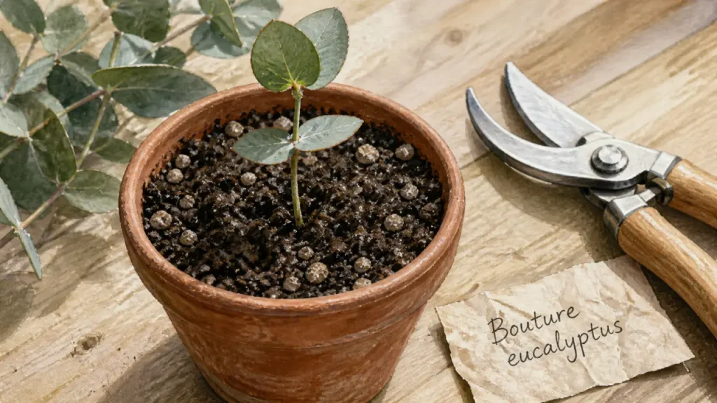 Bouture d’eucalyptus : 15°C minimum, 10 à 15 cm de tige et 4 semaines d’attente