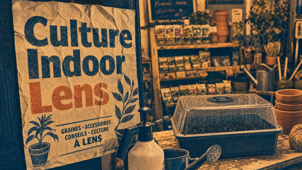 Culture indoor lens : magasin à Lens, étagères et matériel de culture