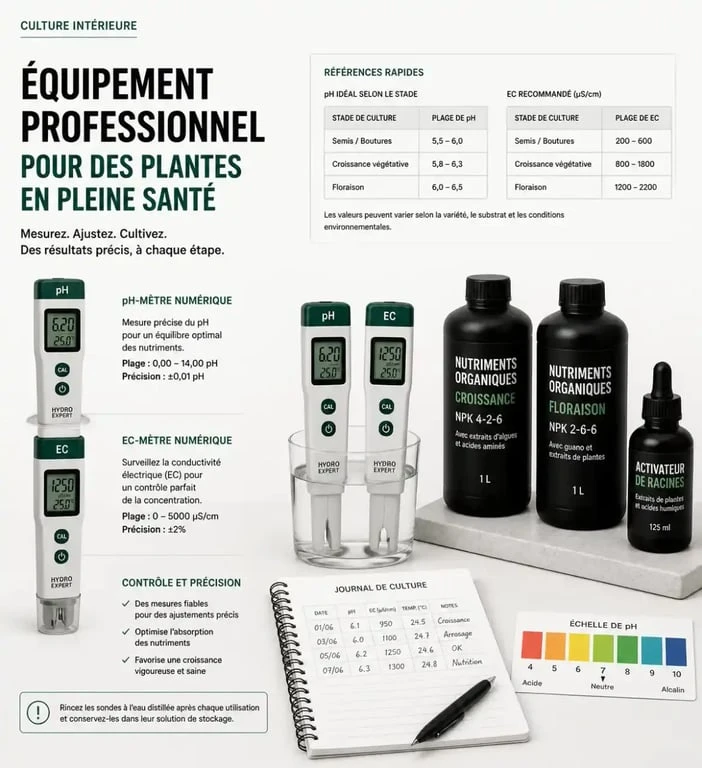 Matériel de mesure et nutriments pour culture indoor à Mérignac