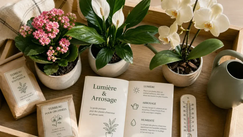 Plante d’intérieur fleurie : les variétés faciles pour une pièce lumineuse ou chauffée