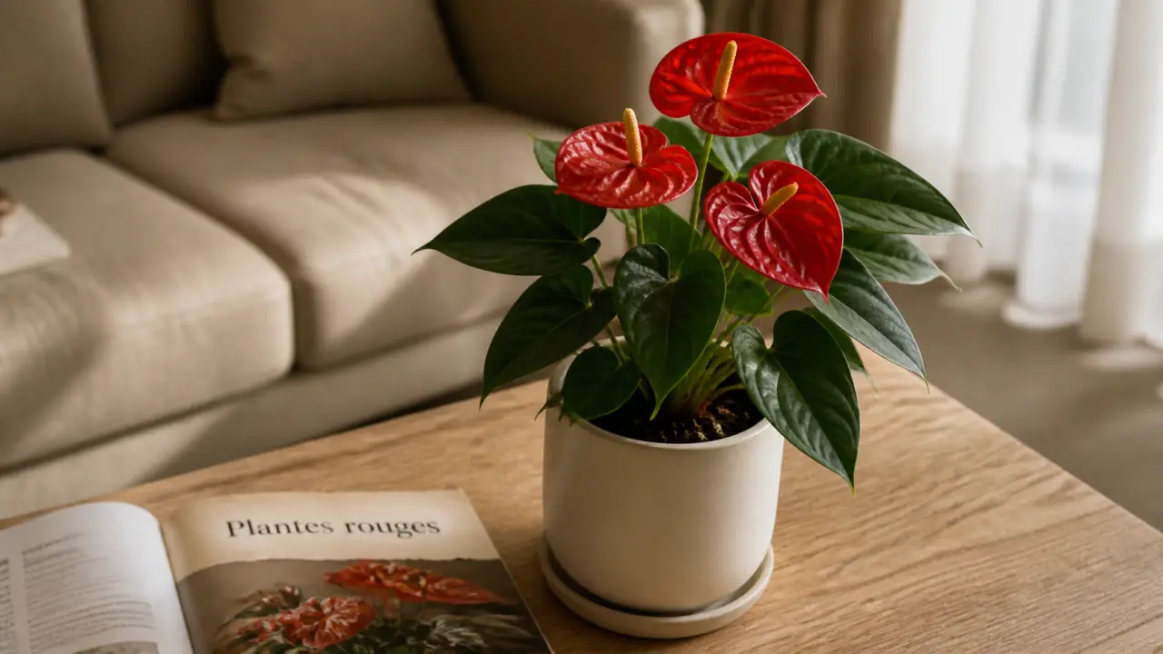 Anthurium rouge, plante d intérieur fleurs rouges