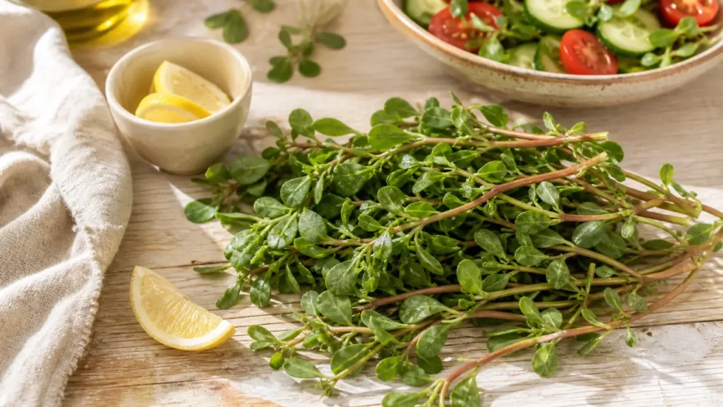 Pourpier comestible : reconnaître ses feuilles charnues, le récolter jeune et le manger le jour même