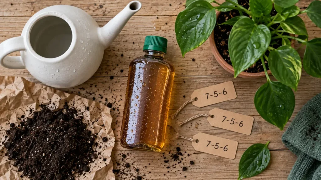 Engrais pour plantes vertes : pourquoi l’excès fait jaunir les feuilles