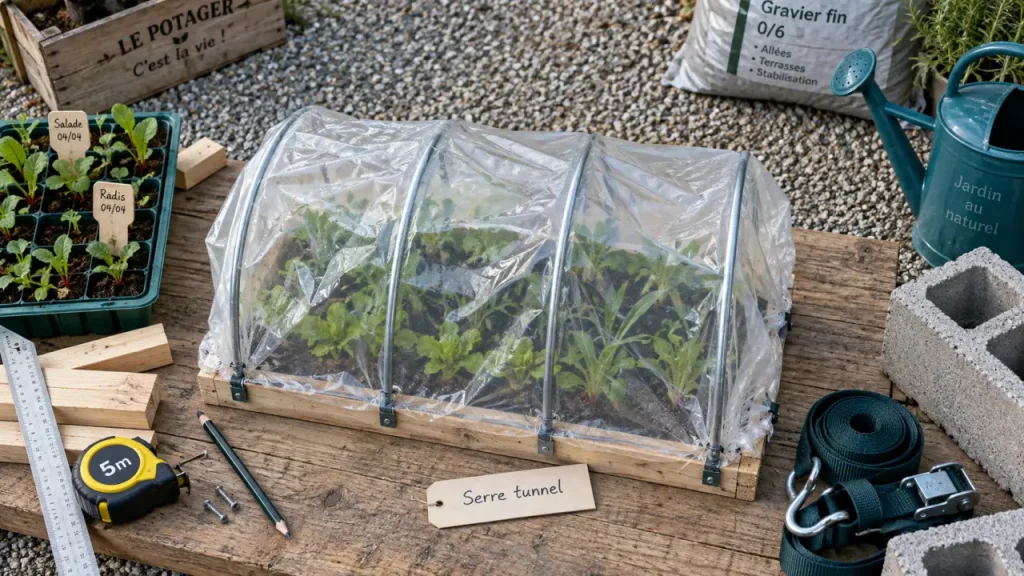 Fabriquer une serre de jardin à petit prix : la structure prime sur la bâche