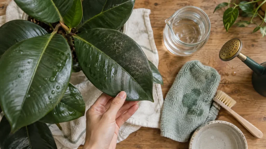 Nettoyer les feuilles des plantes vertes : adaptez le geste à chaque feuillage