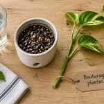 Bouturage plantes vertes : bouture dans un pot avec terreau